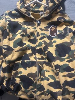 BAPE 1st Camo Full-Zip Hoodie Yellow