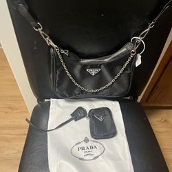  Women’s Black Crossbody 3in1 Designer Bag New