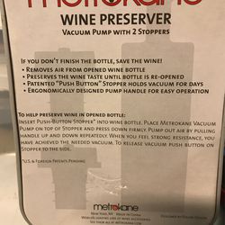 Metrokane Wine Preserver Thumbnail