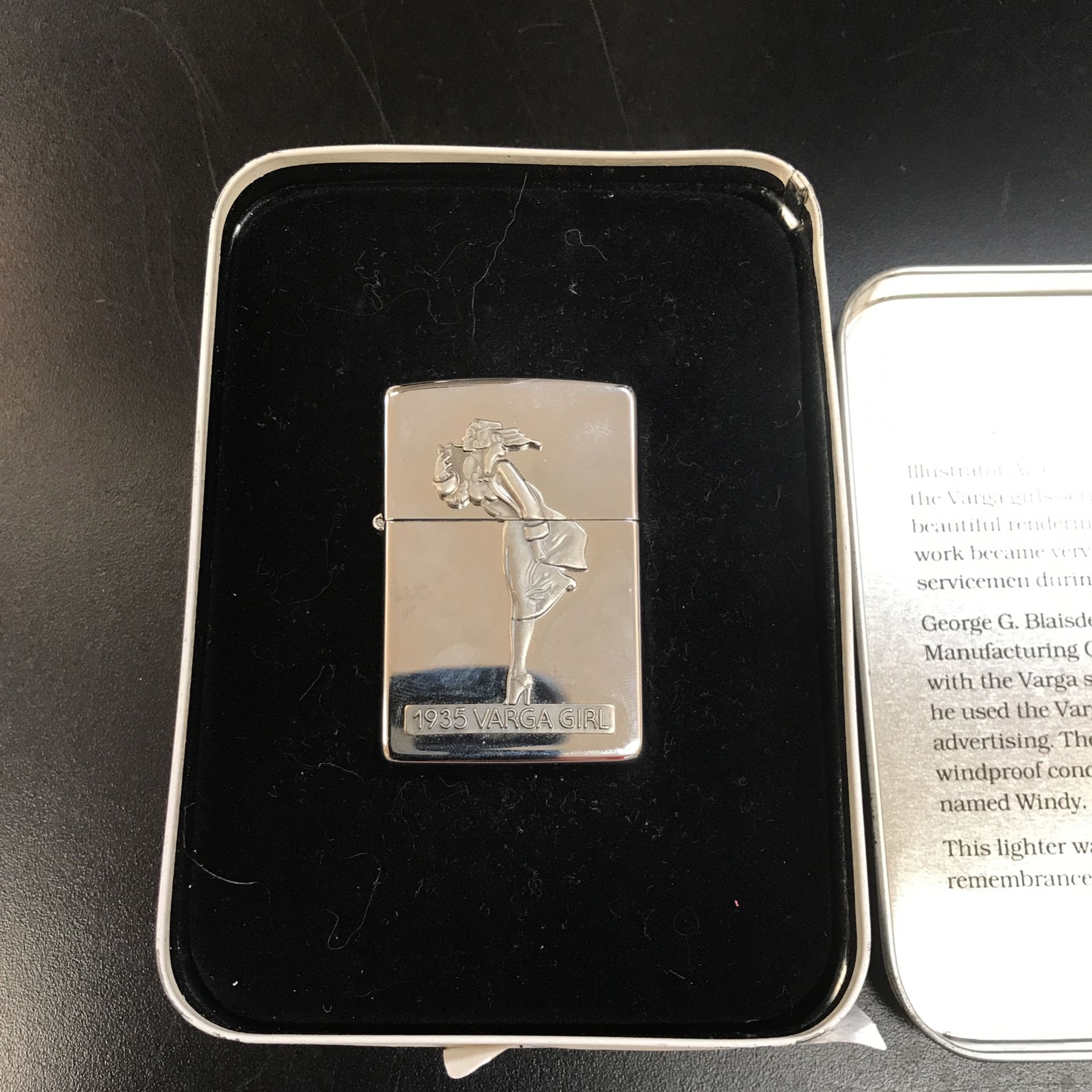 Zippo Lighter Varga Girl