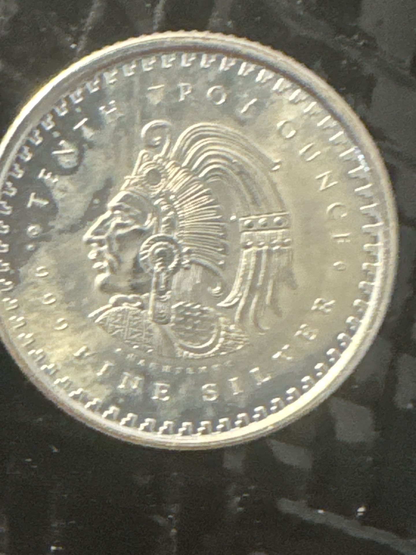 #85 ⚡Rare Fractional Silver! 1/10 oz Aztec Calendar .999 Fine Silver Round – $25 OBO⚡