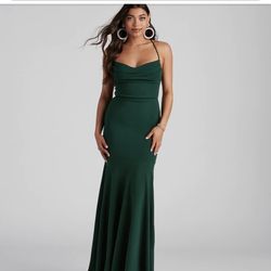 Green Mermaid Prom Dress 