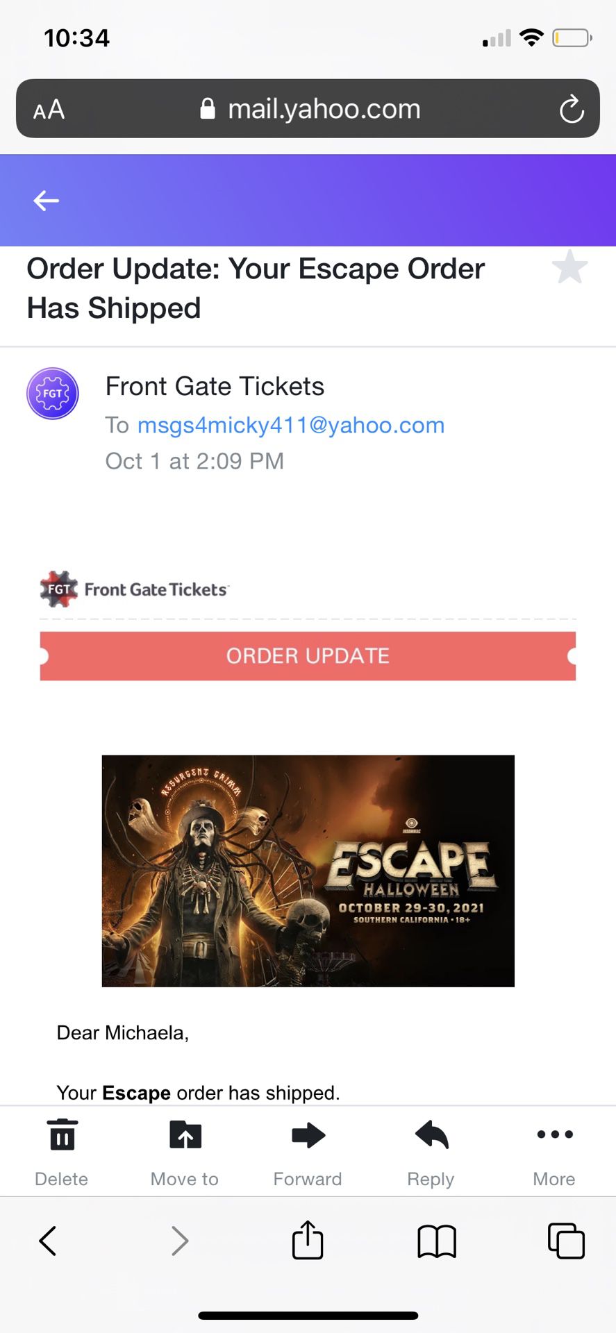 Escape Festival Ticket 