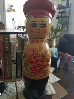 VINTAGE Vodka Bottle canister