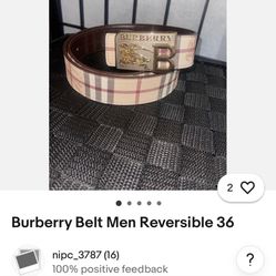 Burberry Belt Size 155