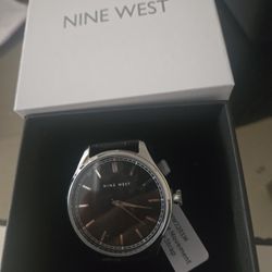 Men's Black Leather Watch