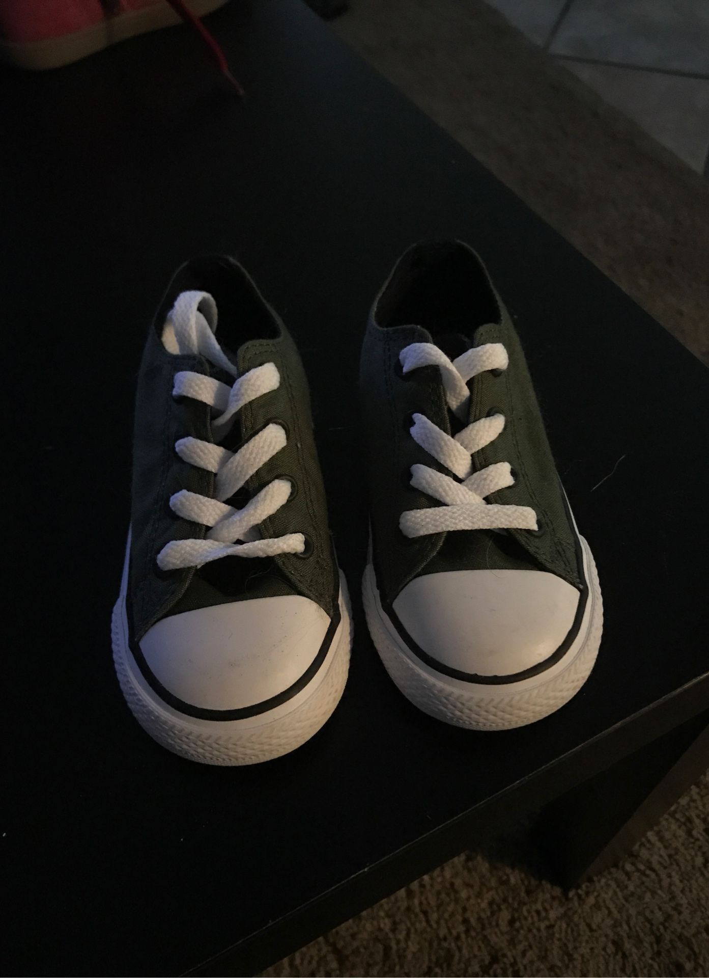 Brand new army green converse