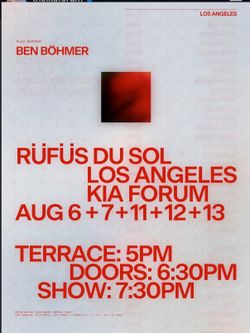 Rufus Du Sol tickets for sale (3). 8/12 Kia Forum Section 103
