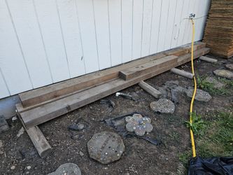 12 Foot x 3.5 Inch x 5.5 Inch Wood Beams (3)