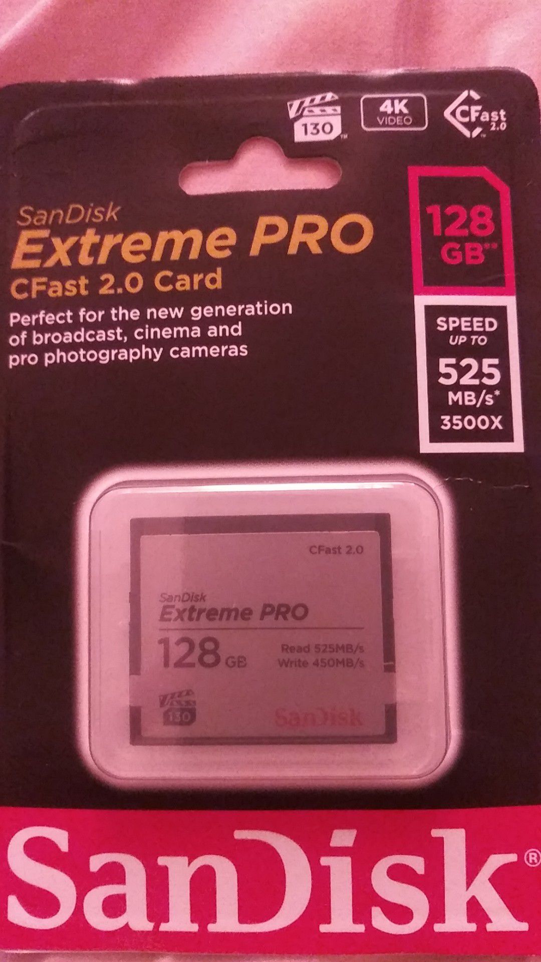 SanDisk Extreme Pro Cfast 2.0 Card