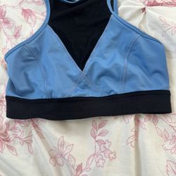 Zella Blue & Black Sports Bra (Size S, Used)