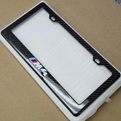 BRAND NEW BMW M4 M COMPETITION 100% Real Carbon Fiber License Plate Frame Tag Cover Original 3K 