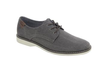 Men's Plain Toe Canvas Oxford Shoe 9