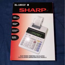 Open Never Used Sharp EL-1801V Electronic Printing Calculator price is firm!
