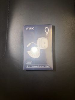 VRURC Qi2.2 25W Magnetic Wireless Charging Station,3 in 1 Travel Charger