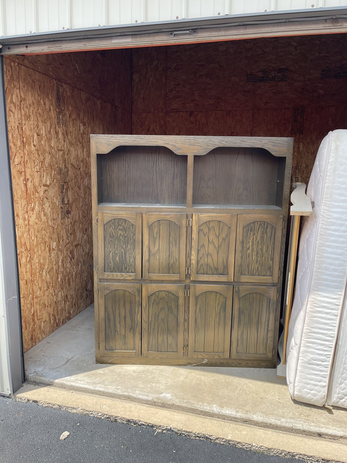 Hutch Storage Cabinet  Wood