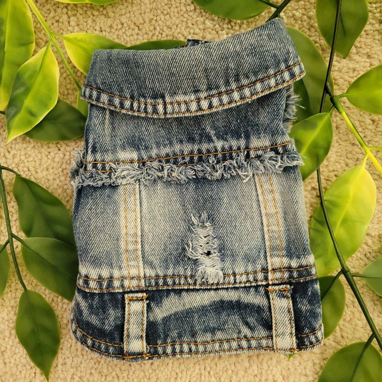 Jean Jacket For XS Dog/Cat (XS)