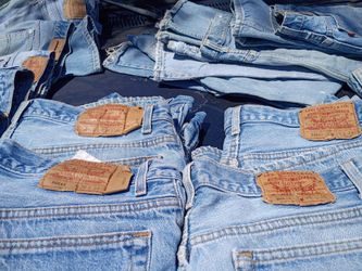 over 30 pairs of vintage LEVIS.