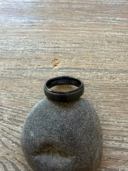 6mm Black Tungsten Carbide Ring
