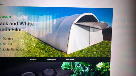 Plastic garden sheeting green house cover