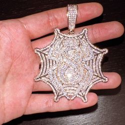 Spyder Moissanite Pendant