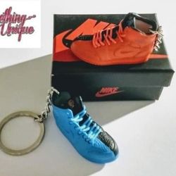 6 Mini Shoe Keychains 