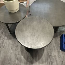 Coffee Table + 2 End Tables 