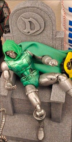 Marvel Legends Dr Doom Figure With Custom Throne