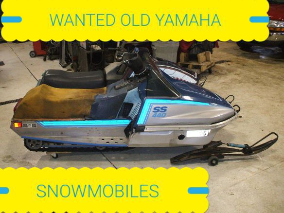 WANTED OLD YAMAHA snowmobiles