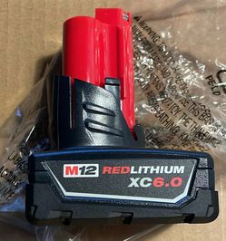 Milwaukee M12 XC 6.0 Battery 6ah