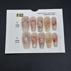 Press On Nails Size S Reusable Handmade