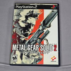 Metal Gear Solid 2: Sons of Liberty – PS2 – Complete w/ Manual & Memory Card – Konami