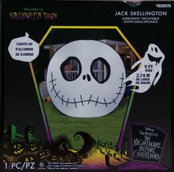 Gemmy Jack Skellington Giant Head 9'