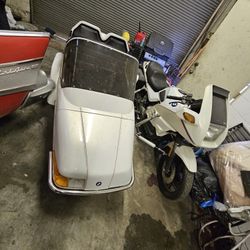 1987 BMW K100 WITH BMW SIDE CAR WAS APX 20K NEW