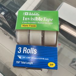 Bazic Transparent 3 Rolls