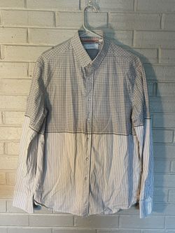 Five Four Men’s L Plaid Button Up Shirt
