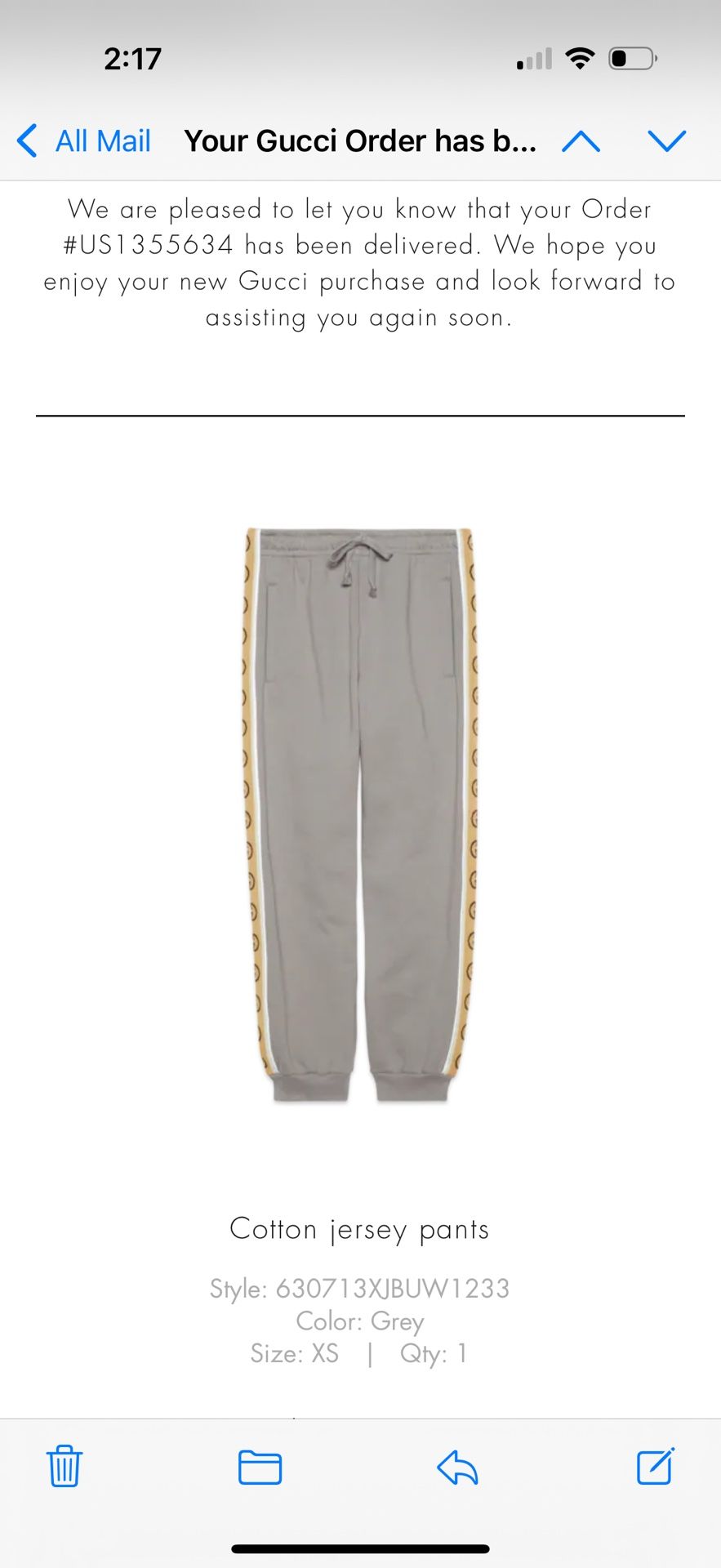 Men’s Gucci Track Pants