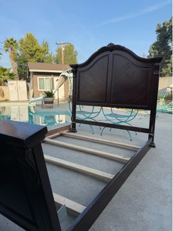 Queen Size Bed Frame (Real Wood)