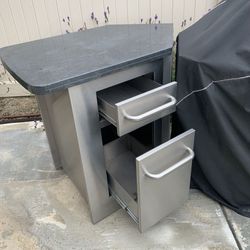 BBQ Island End Pieces With Drawers - Left and Right