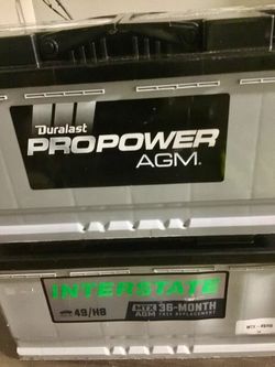 Pair of H8 AGM Batteries. Basically New