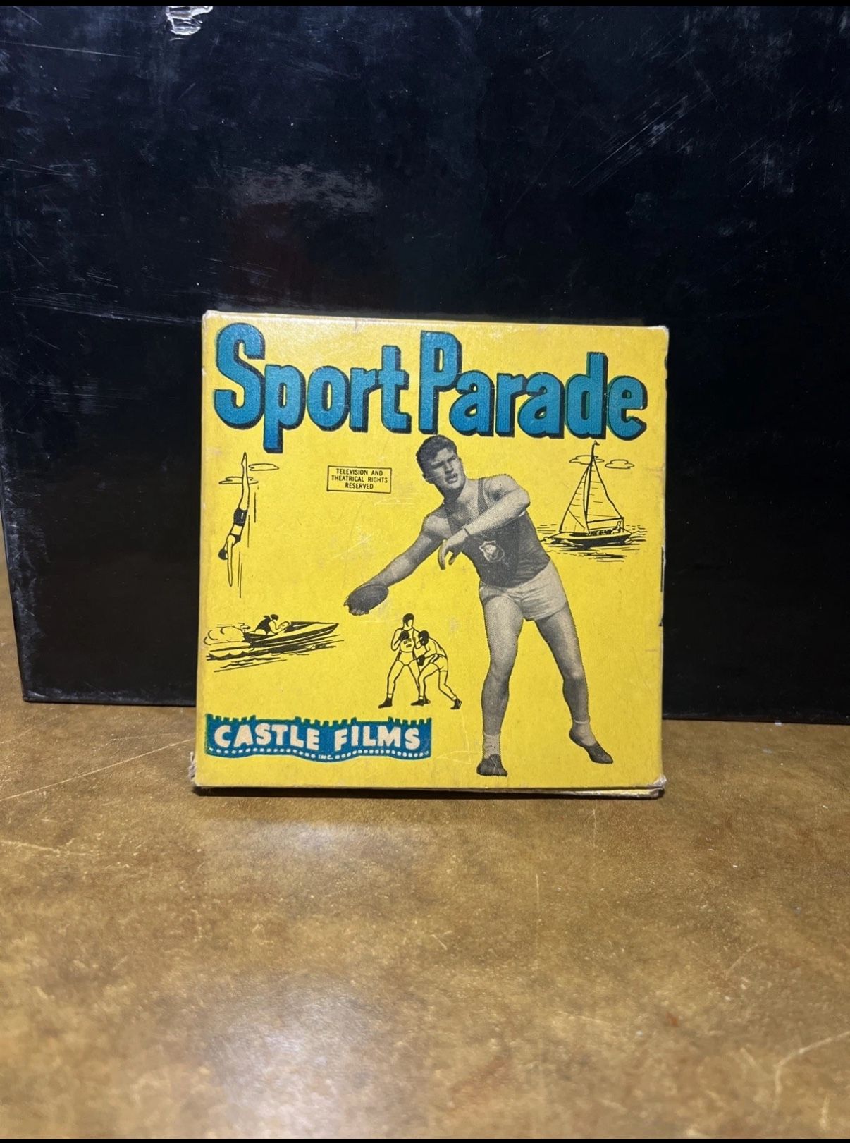 Vintage Castle Films SPORT PARADE 1954 8mm Film Complete Edition #379 RARE!!