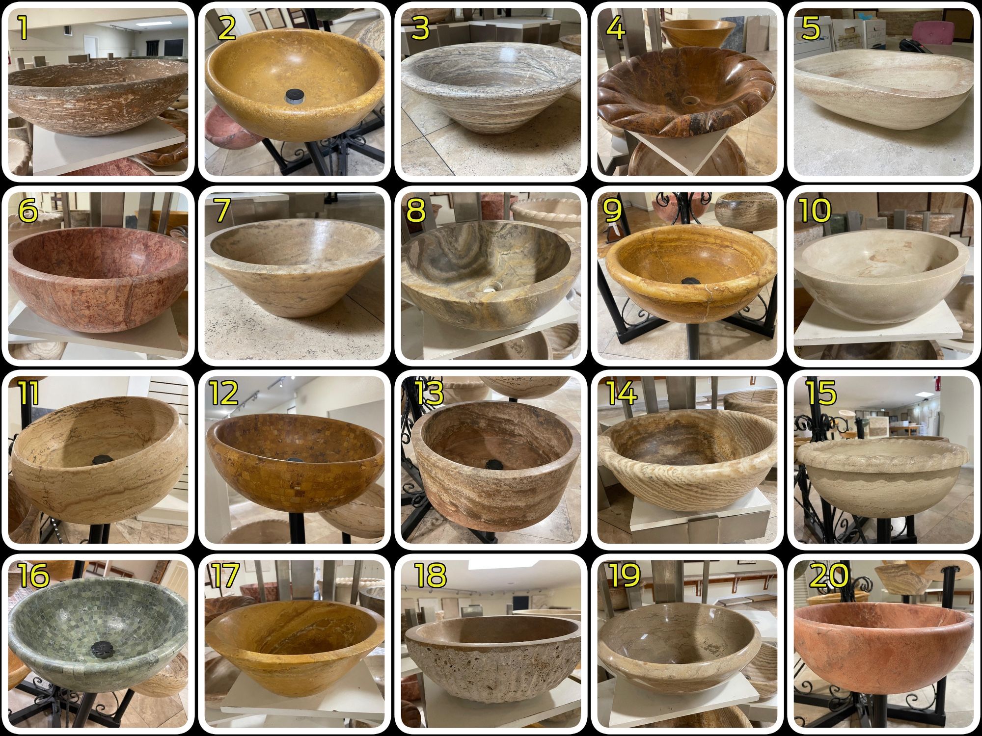 Premium Travertine Stone Vessel Sinks β Huge Discounts, Pickup Only