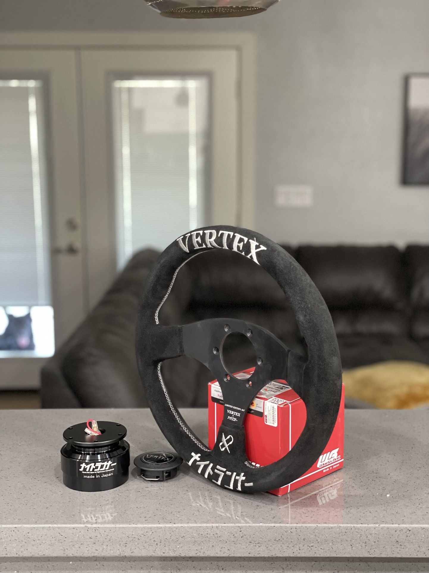 NRI Vertex Steering Wheel & Work Bell QR