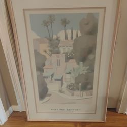 William Buffett Framed Art Serigraph Print "Graciosa" Works On Paper 1987