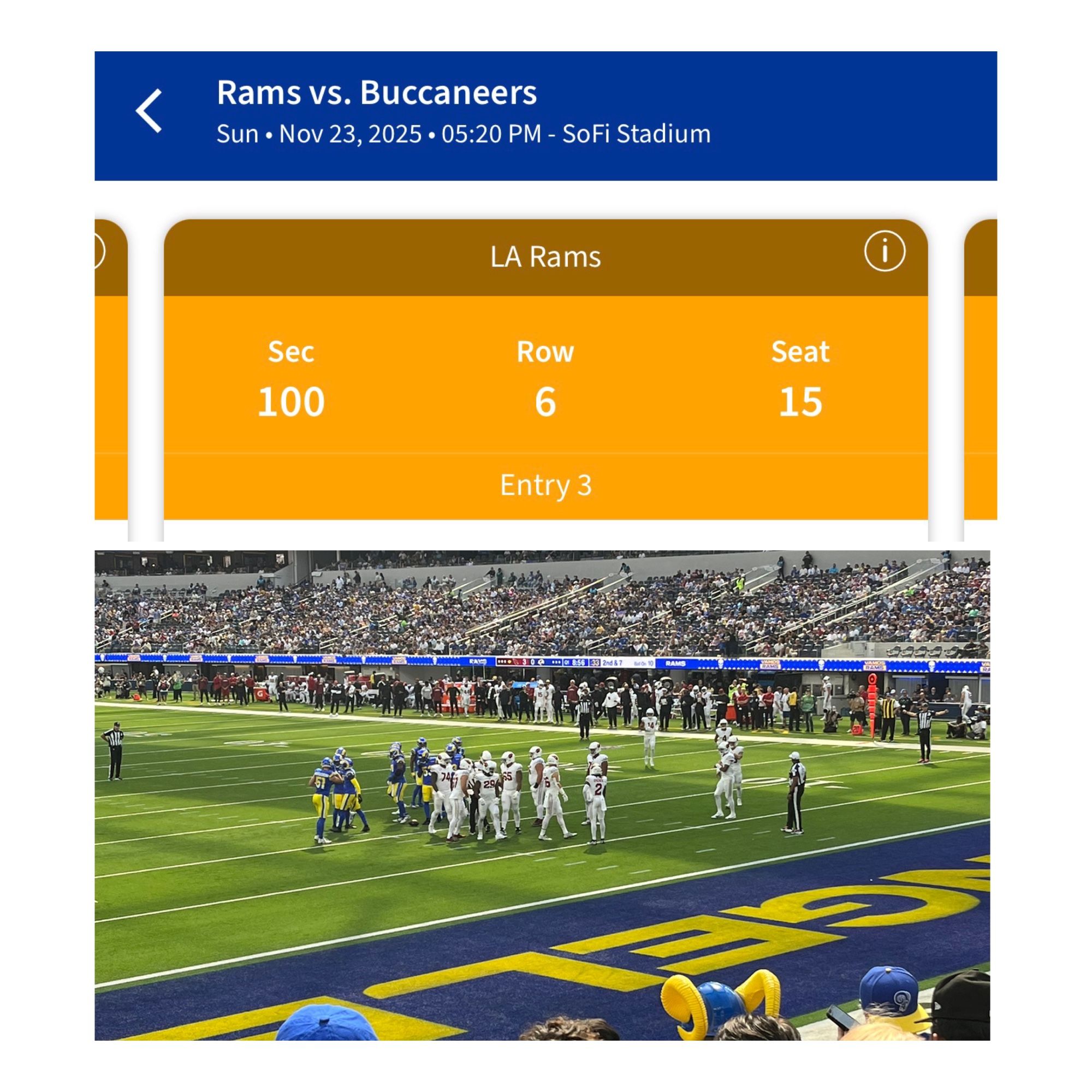 Rams Vs Bucs Tickets