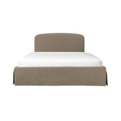 Joan Taupe Queen Storage Bed