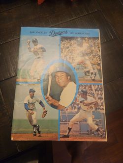 1972 Los Angeles Dodgers Scorecard