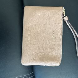 Coach Corner Zip Wristlet Bag 