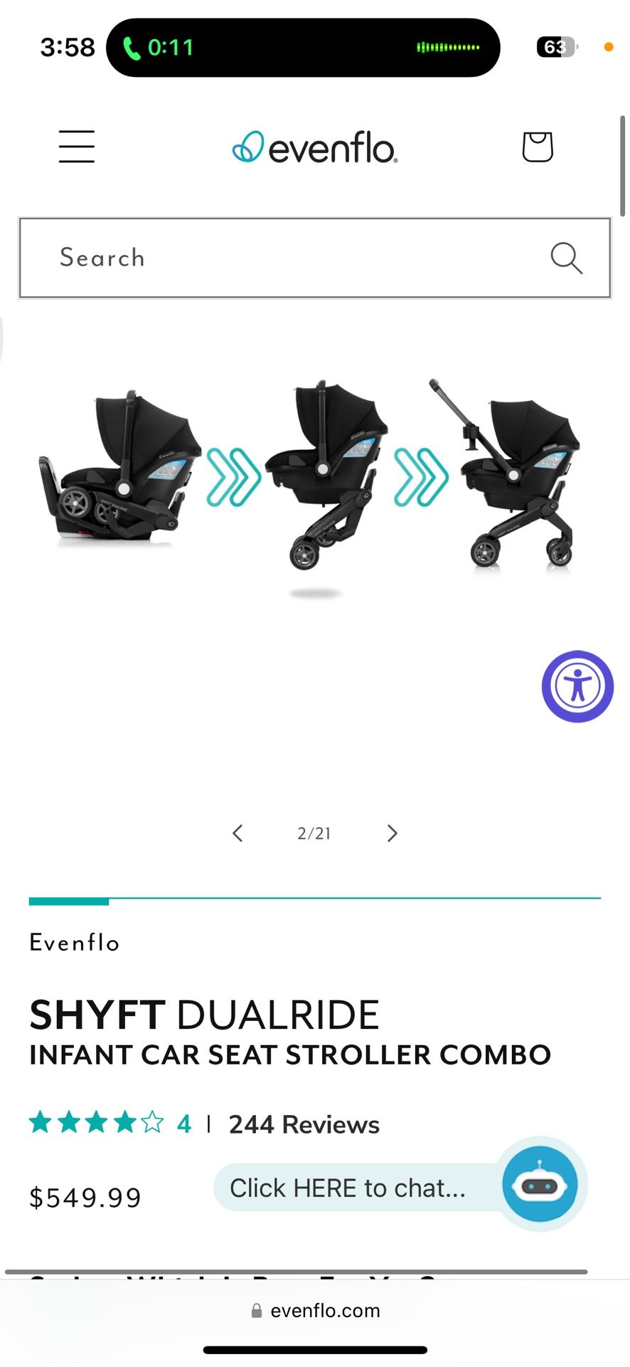 Evenflo Shyft dualride