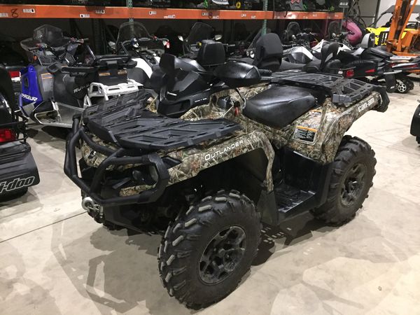 2014 can-am outlander xt 800r 800 r 4x4 power steering 349 miles will trade